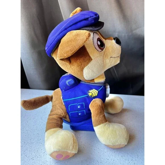 Paw Patrol Chase Plush Toy Police Dog Stuffed Animal 12" Tall Soft Cuddle Buddy - Picture 3 of 10